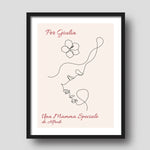 Quadro Personalizzato Una Mamma Speciale (Cornice Nera)-Quadro-Lol T-shirt