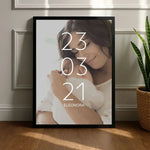 Quadro Regalo Personalizzato con Foto, Data e Nomi-Quadro-Lol T-shirt