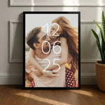 Quadro Regalo Personalizzato con Foto, Data e Nomi-Quadro-Lol T-shirt