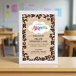 Quadro Attestato Miglior Rappresentante di Classe con Nome Stampato, Cornice Bianca 21x30 cm