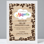 Quadro Attestato Miglior Rappresentante di Classe con Nome Stampato, Cornice Bianca 21x30 cm