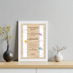 Quadro Attestato di Merito per Rappresentante di Classe Personalizzato con Nome e Dedica – Cornice Bianca