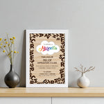 Quadro Attestato Miglior Rappresentante di Classe con Nome Stampato, Cornice Bianca 21x30 cm