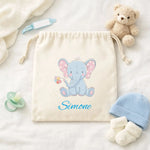 Sacca Nascita Elefantino Azzurro Bebe