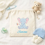 Sacca Nascita Elefantino Azzurro Bebe-Sacca Nascita-Lol T-shirt