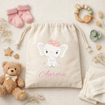 Sacca Nascita Elefantino Rosa Bebe-Sacca Nascita-Lol T-shirt