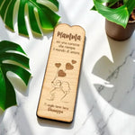 Segnalibro in Legno Personalizzato per la Mamma con Palloncini a Cuore-Segnalibro-Lol T-shirt