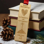 Segnalibro Regalo Maestra in legno con dedica personalizzata - Idea Regalo per Maestre e Insegnanti Fine Anno Scolastico