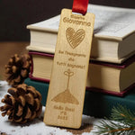 Segnalibro Regalo Maestra in legno con dedica personalizzata - Idea Regalo per Maestre e Insegnanti Fine Anno Scolastico-Segnalibro Regalo Maestra-Lol T-shirt
