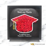 Shadow Box Laurea Personalizzata con Rose Rosse in 3D - Idea Regalo-Shadow Box-Lol T-shirt