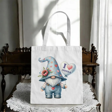 Shopper I Love Nonna con Gnomo – Idea Regalo per i Nonni, Festa dei Nonni-Shopper-Lol T-shirt