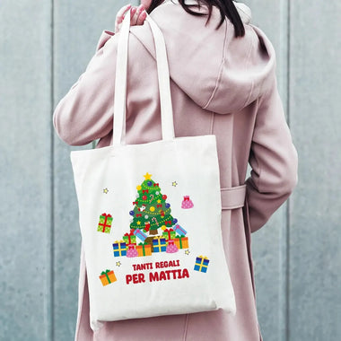Shopper Personalizzata con Nome Tanti Regali Natale-Shopper-Lol T-shirt
