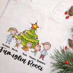 Shopper Personalizzata con Nomi Ritratto di Famiglia Natale-Shopper-Lol T-shirt