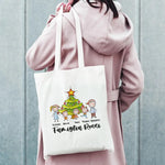 Shopper Personalizzata con Nomi Ritratto di Famiglia Natale-Shopper-Lol T-shirt