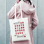 Shopper Personalizzata Natale Alfabeto “Maestra il tuo Natale sarà” con Aggettivi e Dedica-Shopper-Lol T-shirt