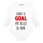 Body Neonato "Sono il Goal più Bello di Papà" - Idea Regalo per Neo-Papà