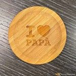 Sottobicchiere I Love Papa - Idea regalo per papà-Lol T-shirt