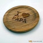 Sottobicchiere I Love Papa - Idea regalo per papà-Lol T-shirt