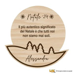 Sottobicchieri Buon Natale con nome e dedica personalizzata-Sottobicchiere-Lol T-shirt
