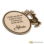 Sottobicchieri Buon Natale con nome e dedica personalizzata-Sottobicchiere-Lol T-shirt