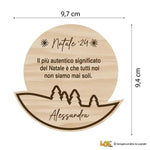 Sottobicchieri Buon Natale con nome e dedica personalizzata-Sottobicchiere-Lol T-shirt