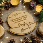 Sottobicchieri Buon Natale con nome e dedica personalizzata-Sottobicchiere-Lol T-shirt