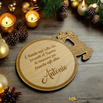 Sottobicchieri Buon Natale con nome e dedica personalizzata-Sottobicchiere-Lol T-shirt