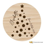 Sottobicchieri Buon Natale con nome personalizzato-Sottobicchiere-Lol T-shirt