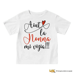 T-Shirt Bambino Regalo Nonni - Aiuto la nonna mi vizia – Idea Regalo per i Nonni, Festa dei Nonni-T-shirt-Lol T-shirt