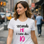 T-shirt Donna Secondo me è come dico io