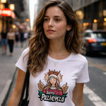 T-shirt Donna Divertente Santa Pazienza