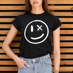 T-shirt Donna Divertente Estiva Sorriso-T-shirt-Lol T-shirt