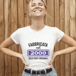 T-shirt Donna Fabbricata nel 2000 Solo Parti Originali Con Anno Personalizzabile-T-shirt-Lol T-shirt