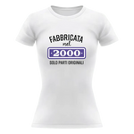T-shirt Donna Fabbricata nel 2000 Solo Parti Originali Con Anno Personalizzabile-T-shirt-Lol T-shirt