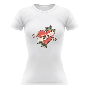 T-shirt Donna I Love Mom-T-shirt-Lol T-shirt