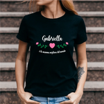 T-shirt Donna La Mamma Migliore del Mondo Personalizzata con Nome-T-shirt-Lol T-shirt