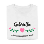 T-shirt Donna La Mamma Migliore del Mondo Personalizzata con Nome-T-shirt-Lol T-shirt