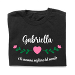 T-shirt Donna La Mamma Migliore del Mondo Personalizzata con Nome-T-shirt-Lol T-shirt