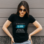 T-shirt Donna La vita inizia a 30 anni gli altri 29 sono stati solo un allenamento con età personalizzabile-T-shirt-Lol T-shirt