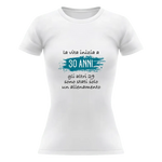 T-shirt Donna La vita inizia a 30 anni gli altri 29 sono stati solo un allenamento con età personalizzabile-T-shirt-Lol T-shirt