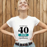 T-shirt Donna Mi ci sono voluti 40 anni per creare questo capolavoro Con Età Personalizzabile-T-shirt-Lol T-shirt