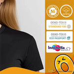 T-shirt Donna Nera “F-CAW-F” con Gallina con stampa sul retro