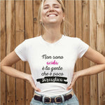 T-shirt Donna Non sono acida è la gente che è poco sarcastica-T-shirt-Lol T-shirt