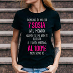 T-shirt Donna Ognuno di noi ha 7 sosia nel mondo-T-shirt-Lol T-shirt