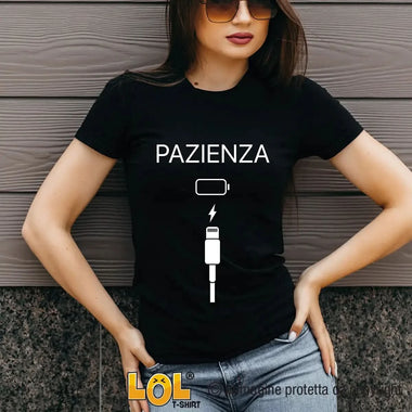 T-shirt Donna Pazienza Stile iPhone-T-shirt-Lol T-shirt