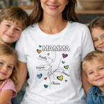 T-shirt Donna Personalizzata Mamma con Mani e Nomi dei Figli-T-shirt-Lol T-shirt