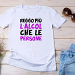 T-shirt Donna “Reggo più l’Alcol che le Persone” - Ironica e Divertente-T-shirt-Lol T-shirt
