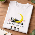 T-shirt Donna Sailor Mamma Personalizzata con Nomi dei Figli-T-shirt-Lol T-shirt