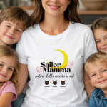 T-shirt Donna Sailor Mamma Personalizzata con Nomi dei Figli-T-shirt-Lol T-shirt