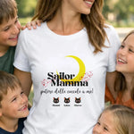 T-shirt Donna Sailor Mamma Personalizzata con Nomi dei Figli-T-shirt-Lol T-shirt